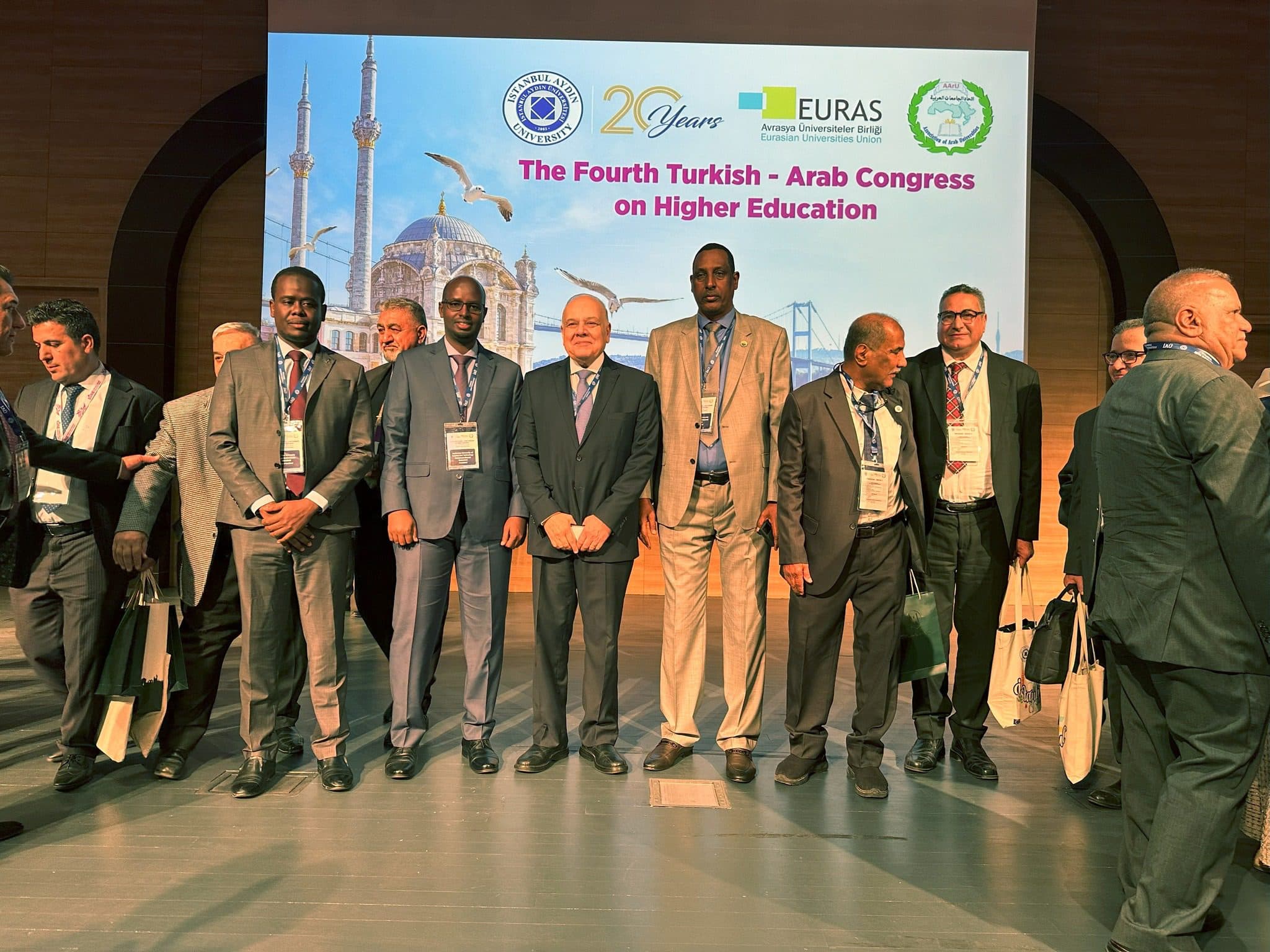 Jamhuriya University President Attended Prestigious 4th Arab-Turkish University Conference in Istanbul