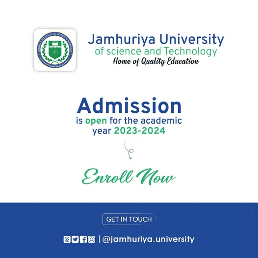 Unlock Your Future. Admission Now Open at Jamhuriya University for High School Graduates!